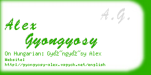 alex gyongyosy business card